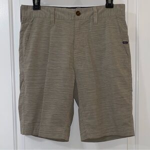 VISSLA Men's Tan Flat Front Shorts